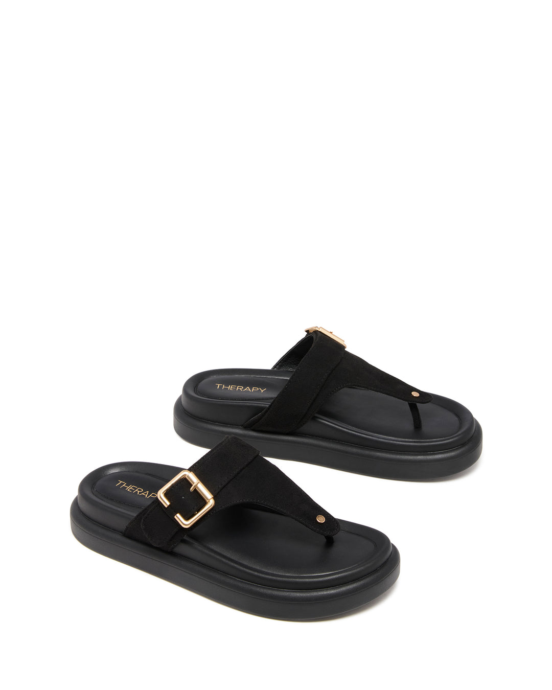 Palloma Sandal Black Microsuede