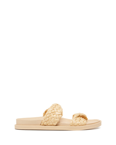 Therapy Shoes Peele Natural Raffia | Women's Sandals | Slides | Chunky | Flats