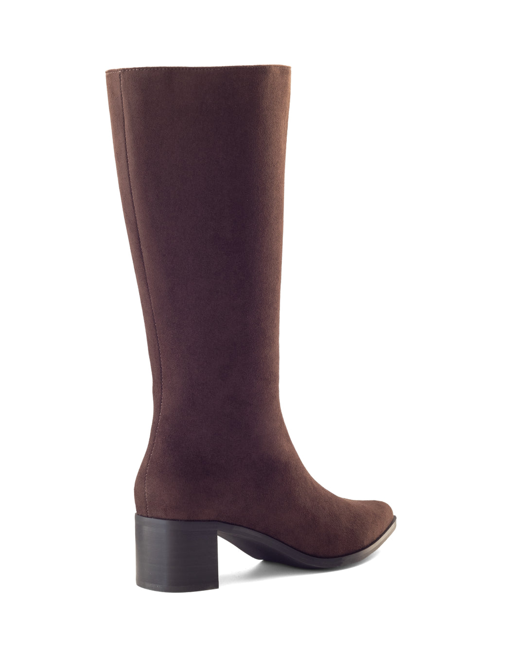 Penny Tall Boot Chocolate Faux Suede