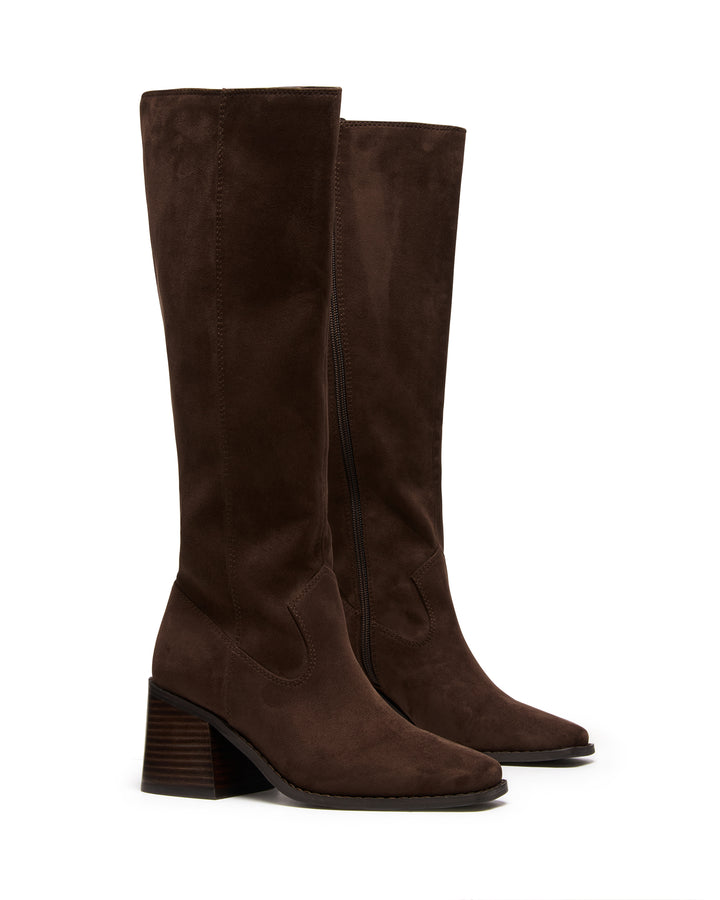 Quinn Tall Boot Chocolate Suede