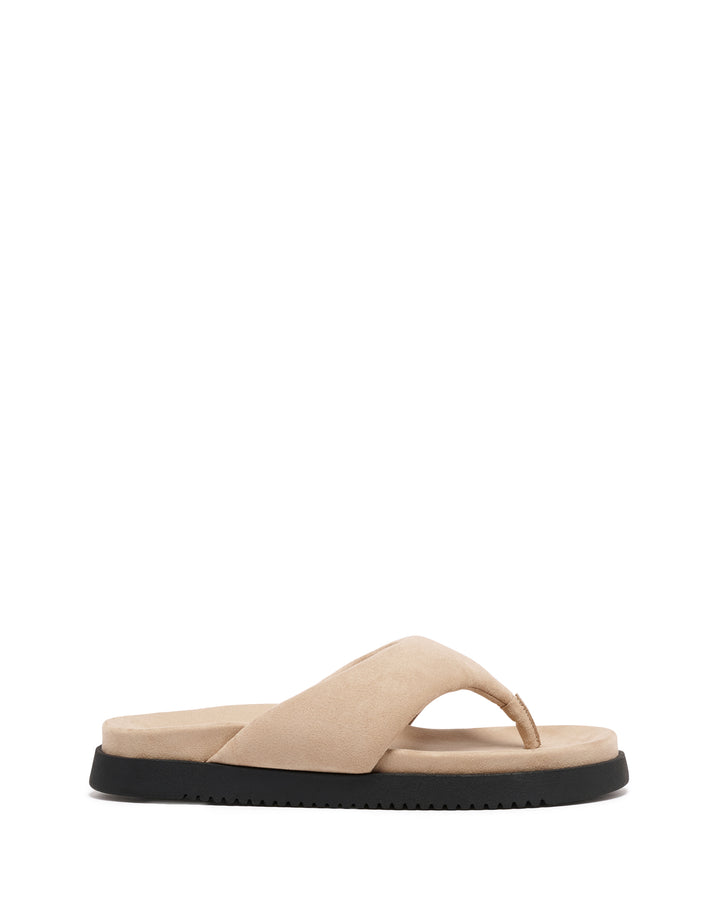Radar Thong Sandal Cashew Suede
