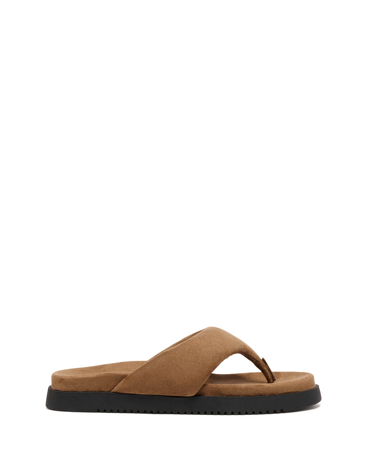 Radar Thong Sandal Toffee Suede