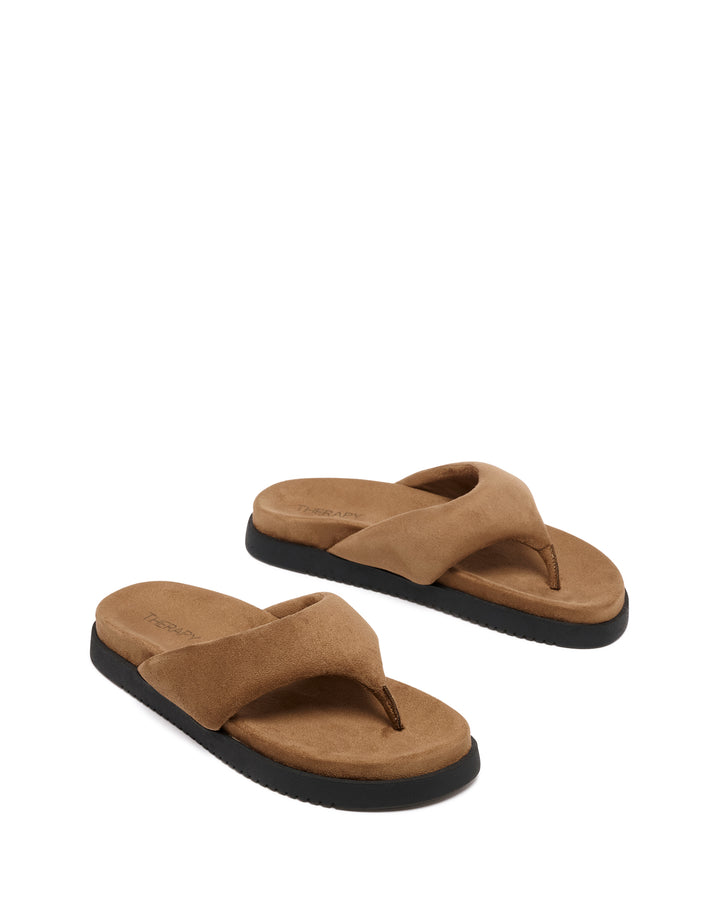 Radar Thong Sandal Toffee Suede