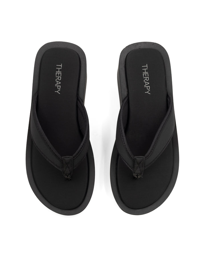 Relic Thong Sandal Black Lycra