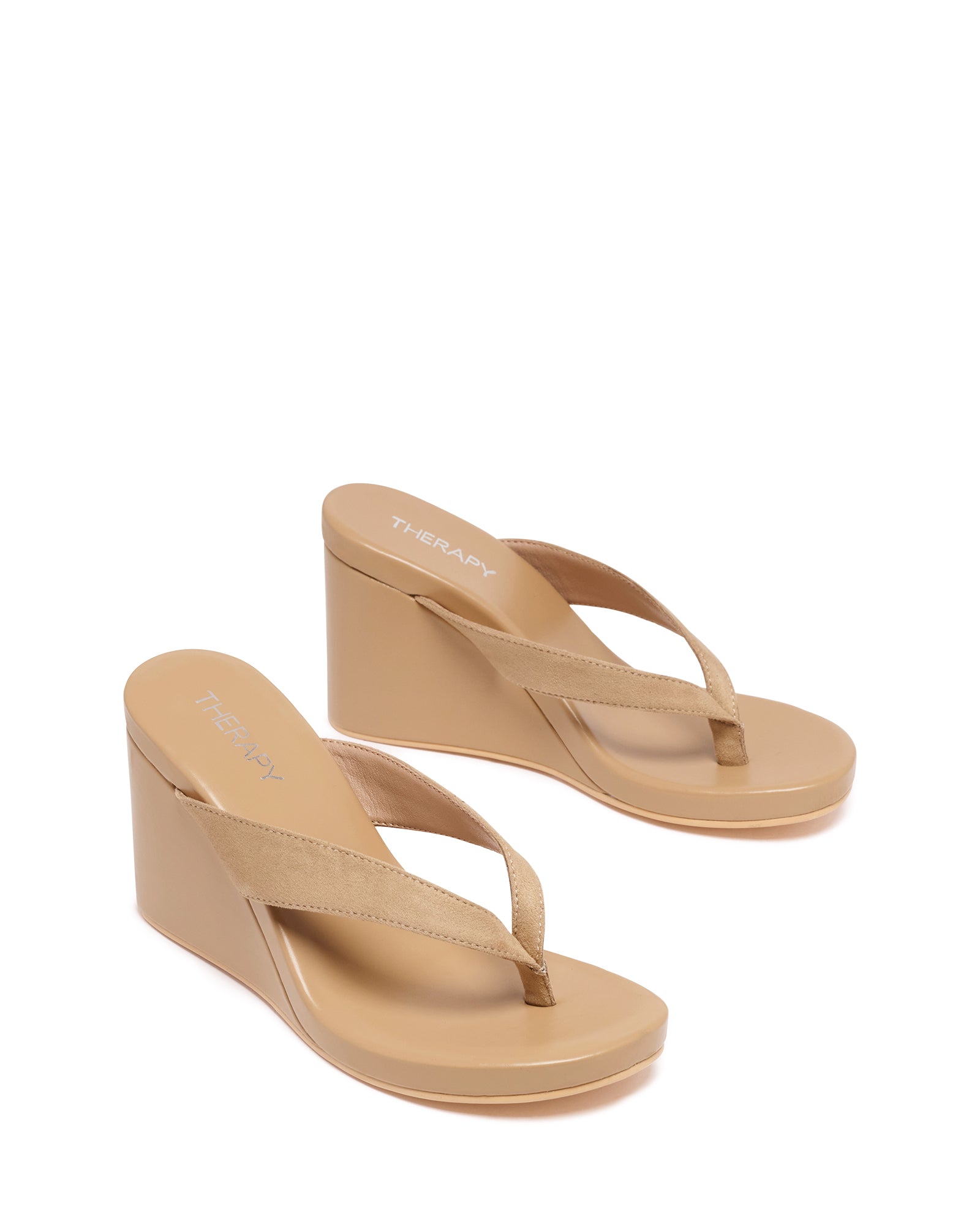 Ren Wedge Cashew Suede