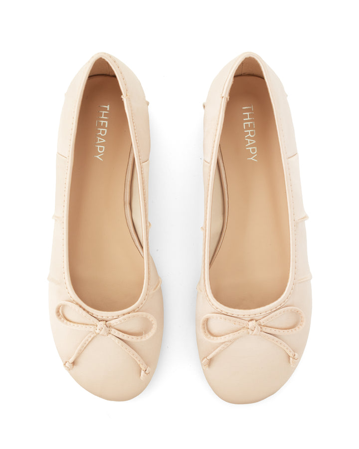 Reverie Ballet Flat Blush Satin