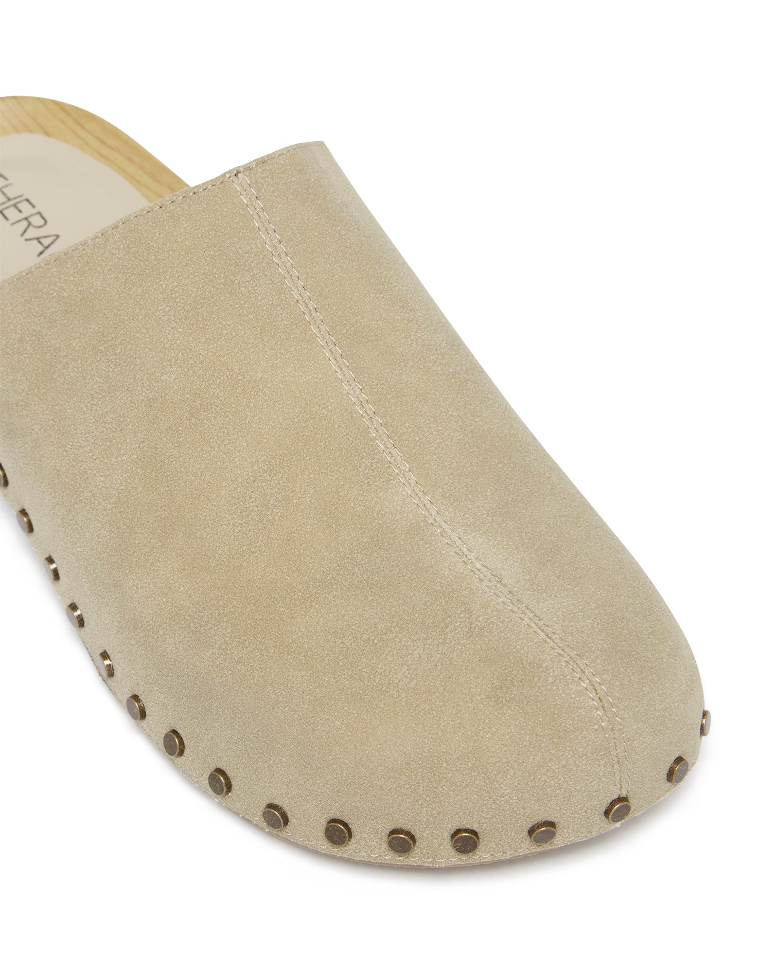 Therapy Shoes Rhiannon Taupe Suede | Women's Clogs | Flats 