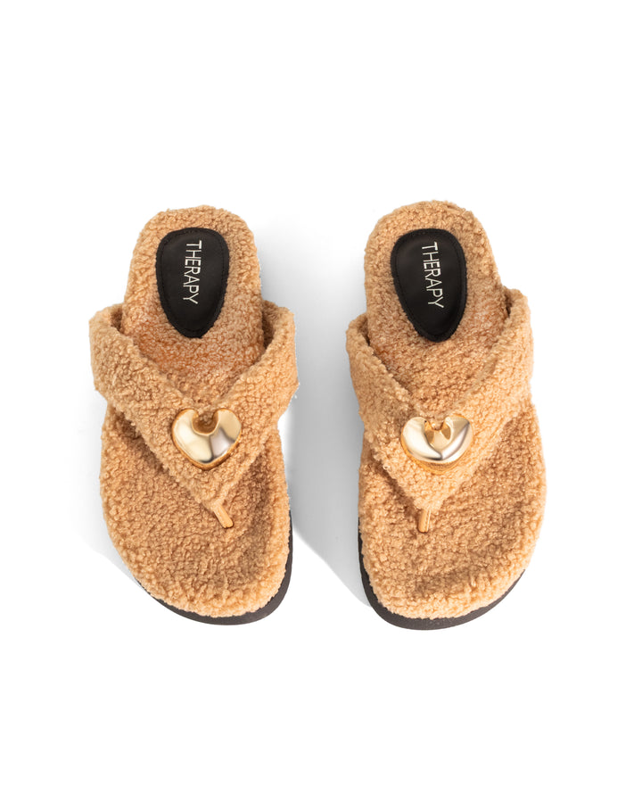 Romi Sandal Natural Teddy