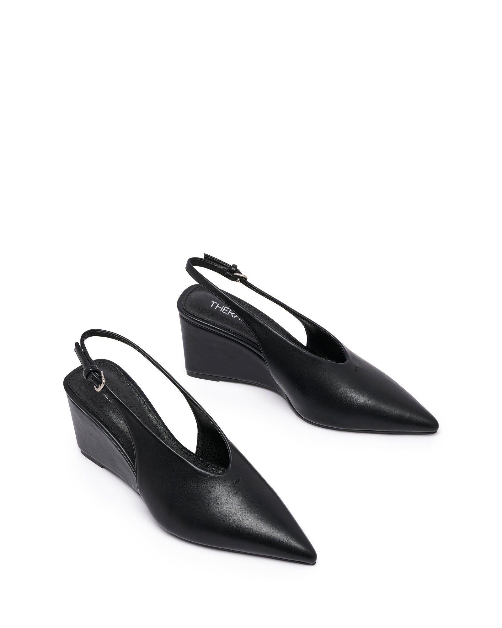 Santi Slingback Wedge Black *PRE ORDER DUE FOR DISPATCH 15TH NOVEMBER*