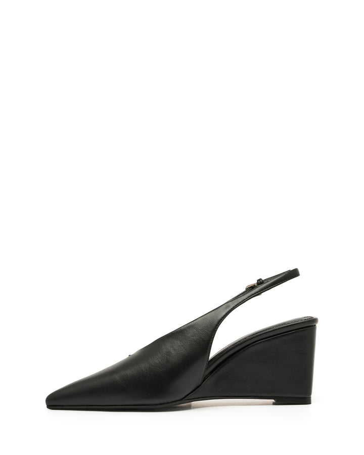 Santi Slingback Wedge Black *PRE ORDER DUE FOR DISPATCH 15TH NOVEMBER*