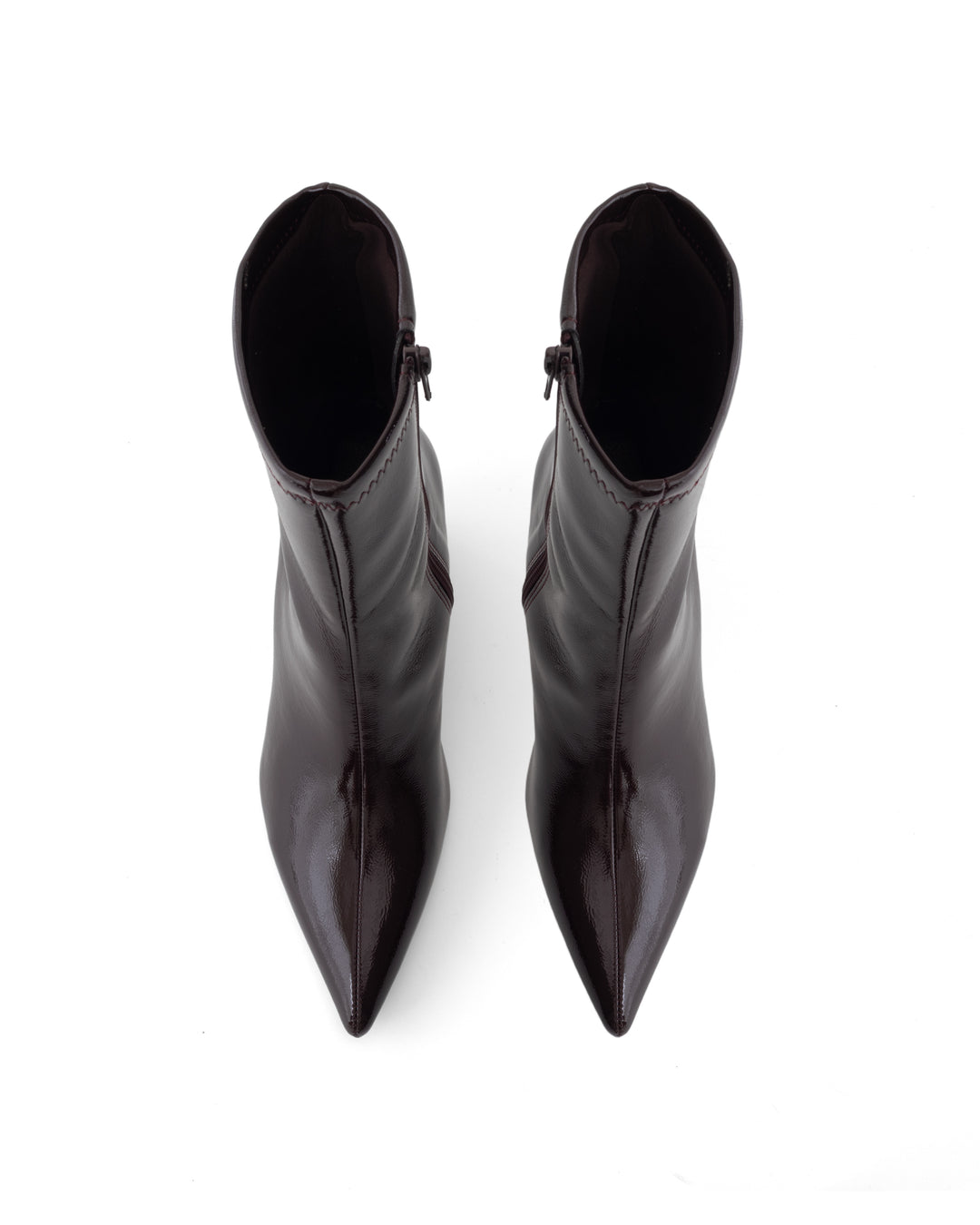 Saviour Wedge Boot Port Crinkled Patent