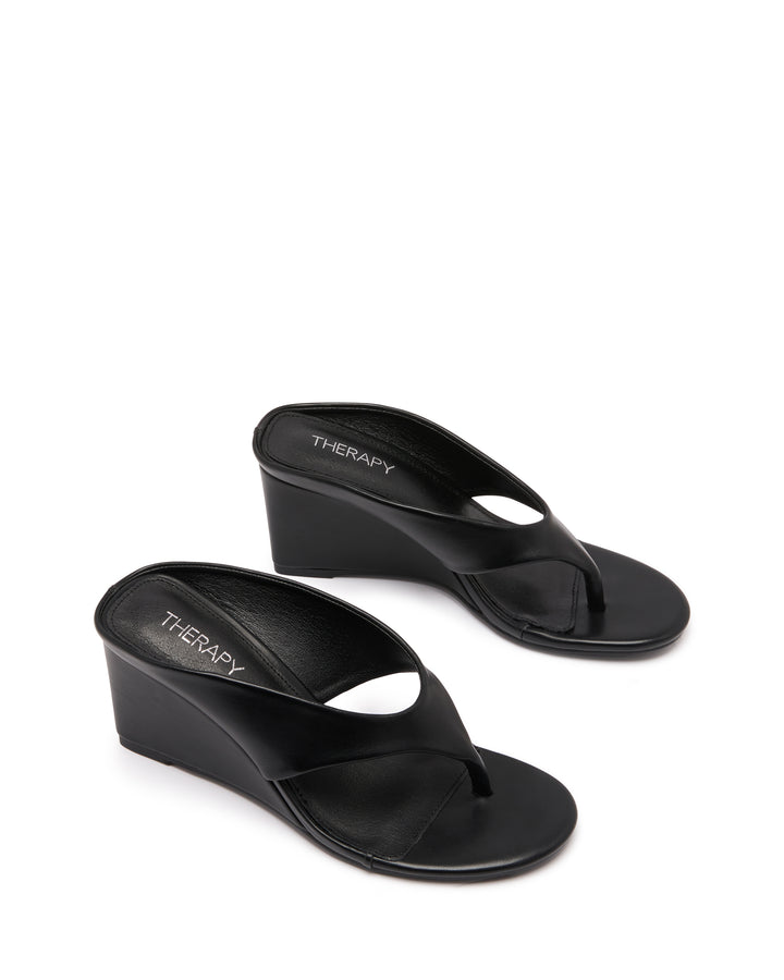 Sera Wedge Thong Black