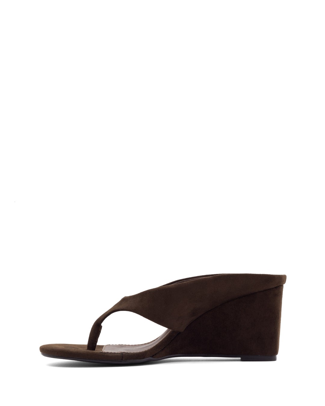 Sera Wedge Thong Chocolate Microsuede