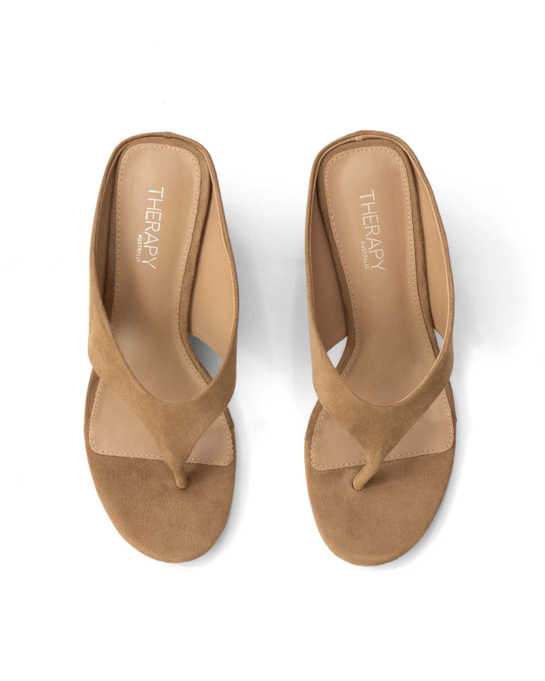 Sera Wedge Thong Wheat Microsuede