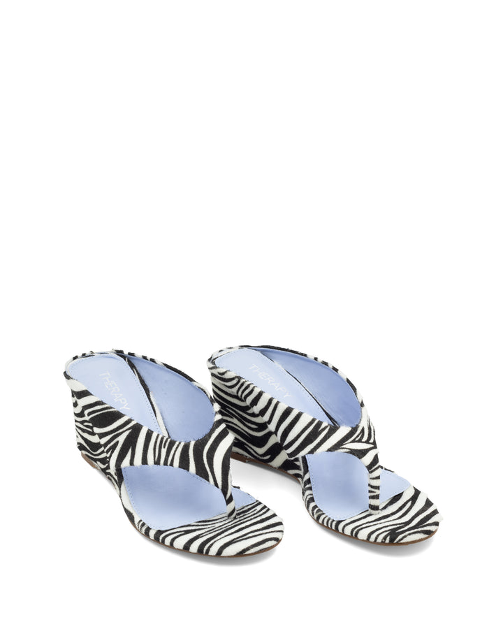 Sera Wedge Thong Zebra Faux Pony *PRE ORDER 15-20TH NOVEMBER*