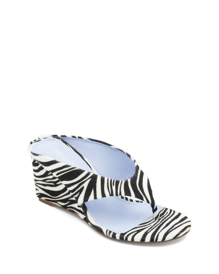 Sera Wedge Thong Zebra Faux Pony *PRE ORDER 15-20TH NOVEMBER*
