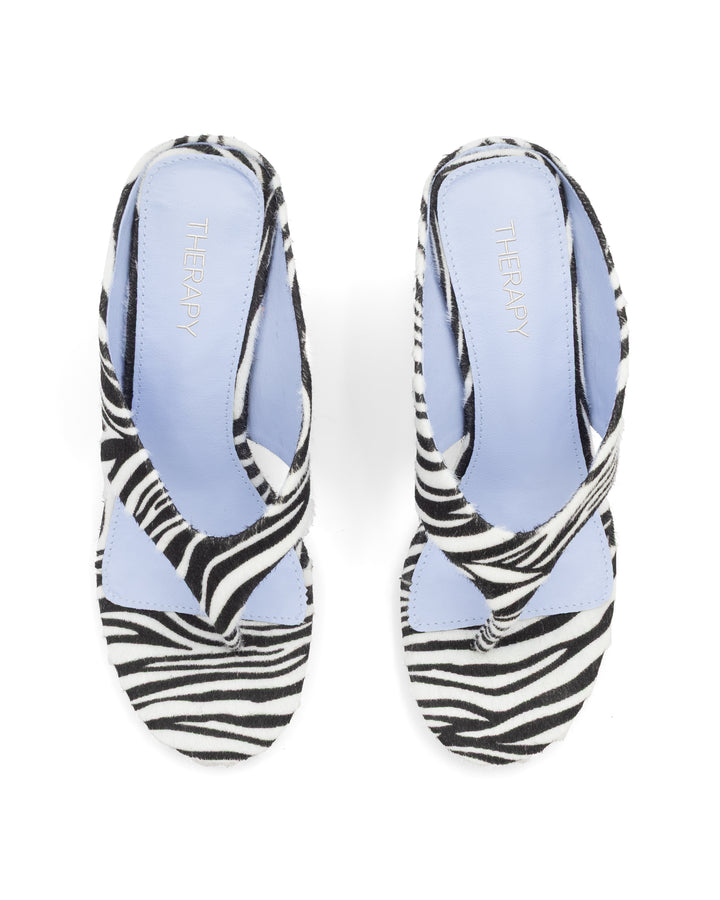 Sera Wedge Thong Zebra Faux Pony *PRE ORDER 15-20TH NOVEMBER*