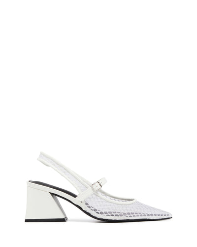 Therapy Shoes Severe White | Women's Heels | Mesh | Pumps | Slingback 