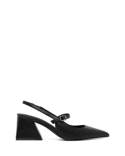 Therapy Shoes Sharp Black Smooth | Women's Heels | Pumps | Slingback 