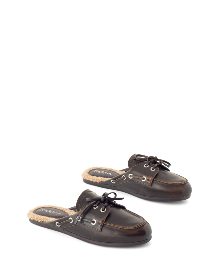 Shuttle Flat Chocolate Burnished