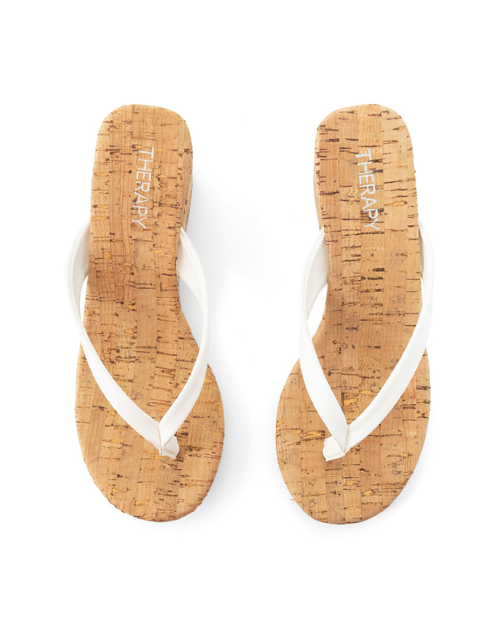 Simone Wedge Thong White