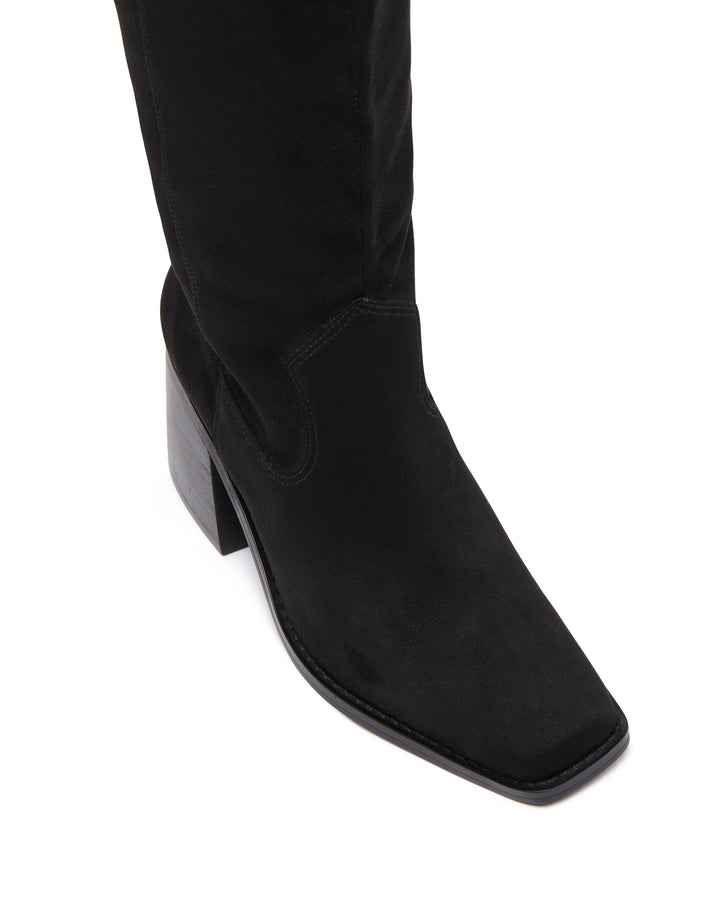 Quinn Tall Boot Black Suede