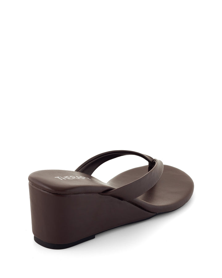 Solene Wedge Thong Chocolate