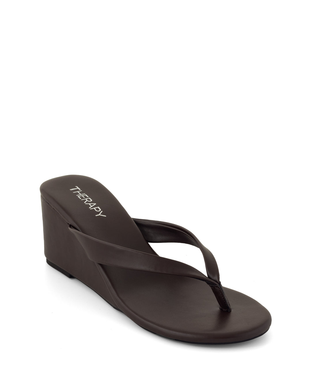 Solene Wedge Thong Chocolate