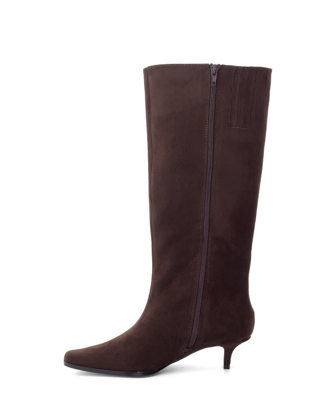 Spicy Tall Boot Chocolate Faux Suede