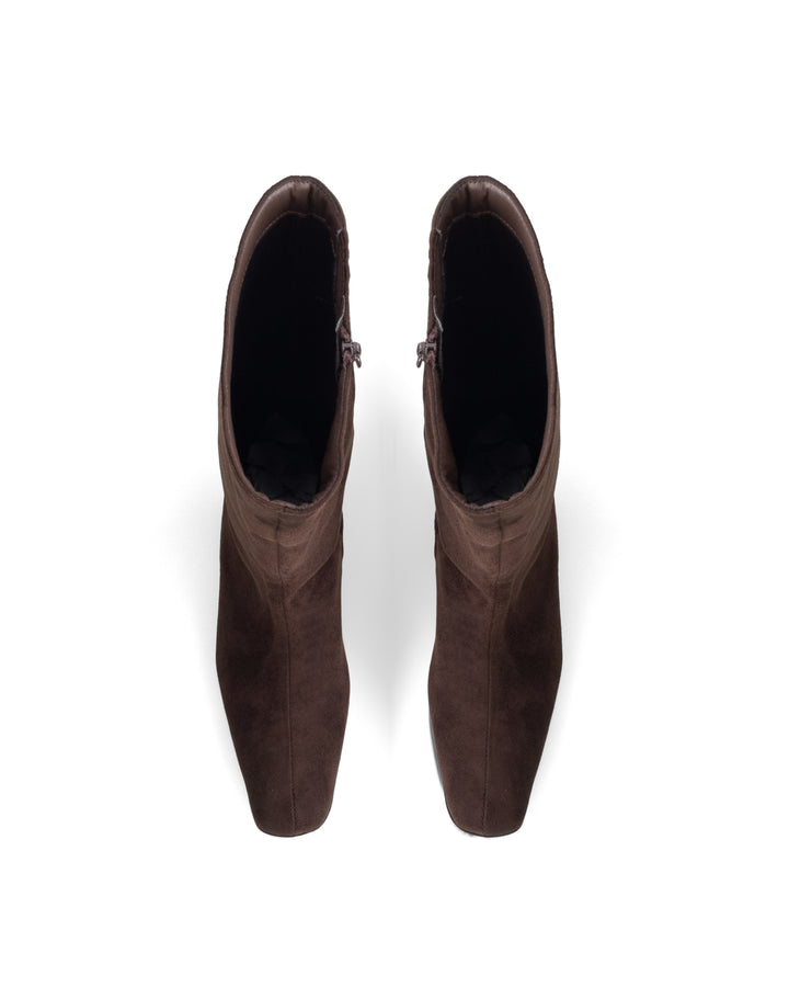 Spicy Tall Boot Chocolate Faux Suede