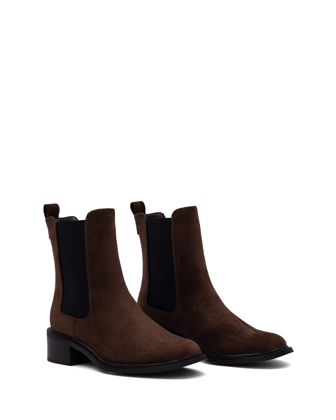 Stable Ankle Boot Chocolate Faux Suede