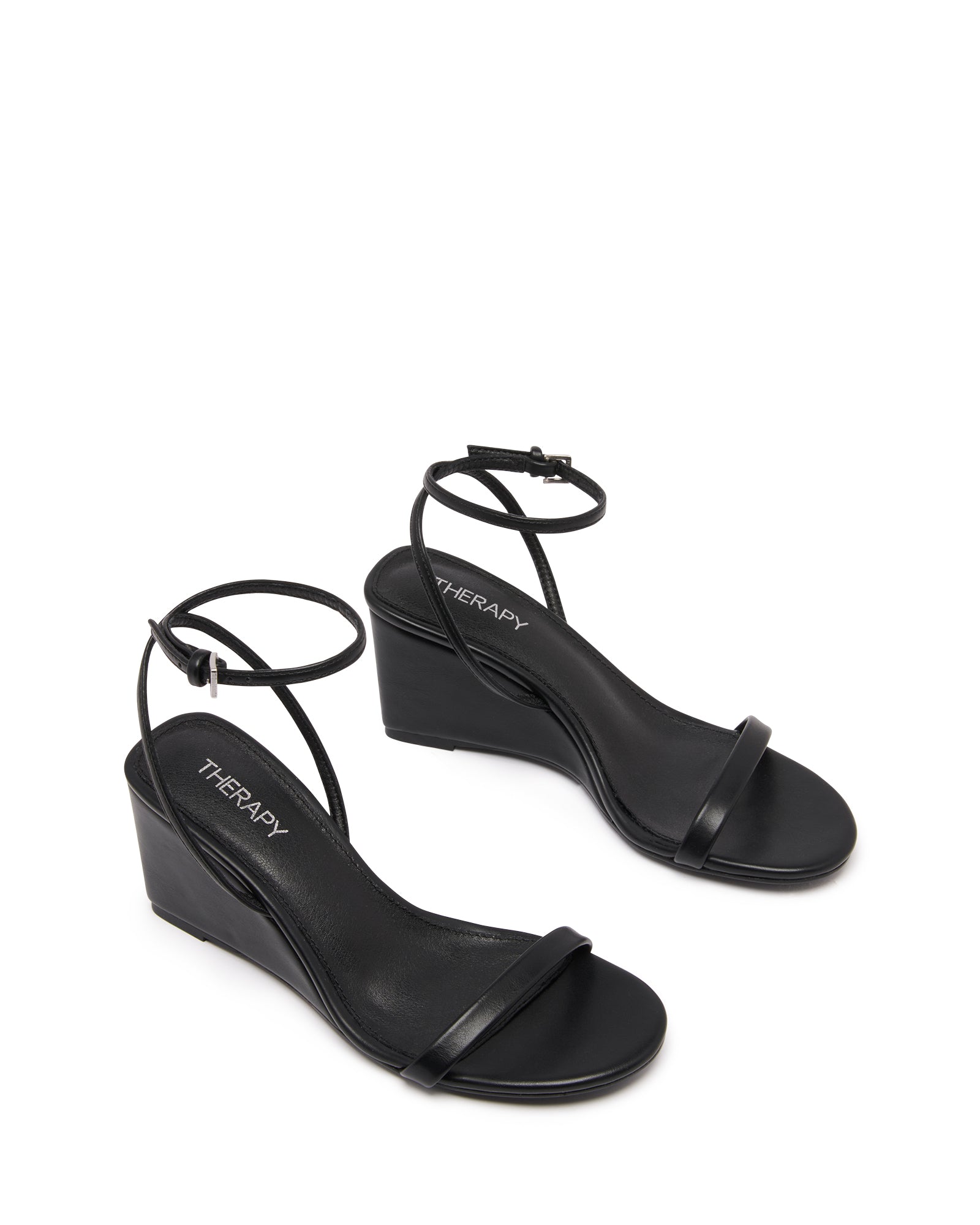 State Wedge Heel Black
