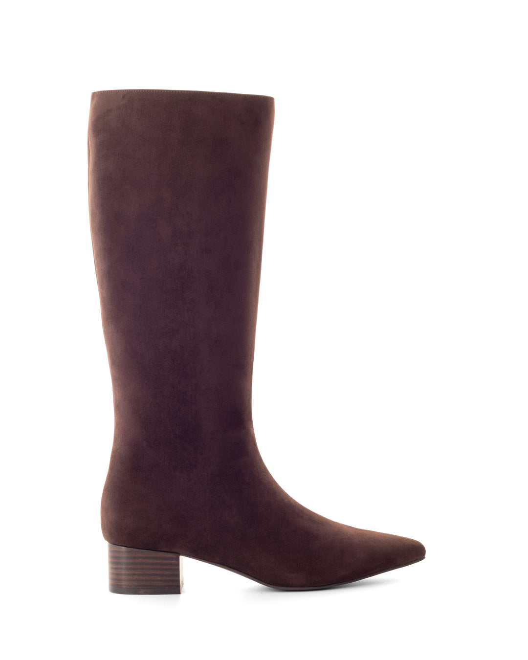 Steevie Tall Boot Chocolate Faux Suede