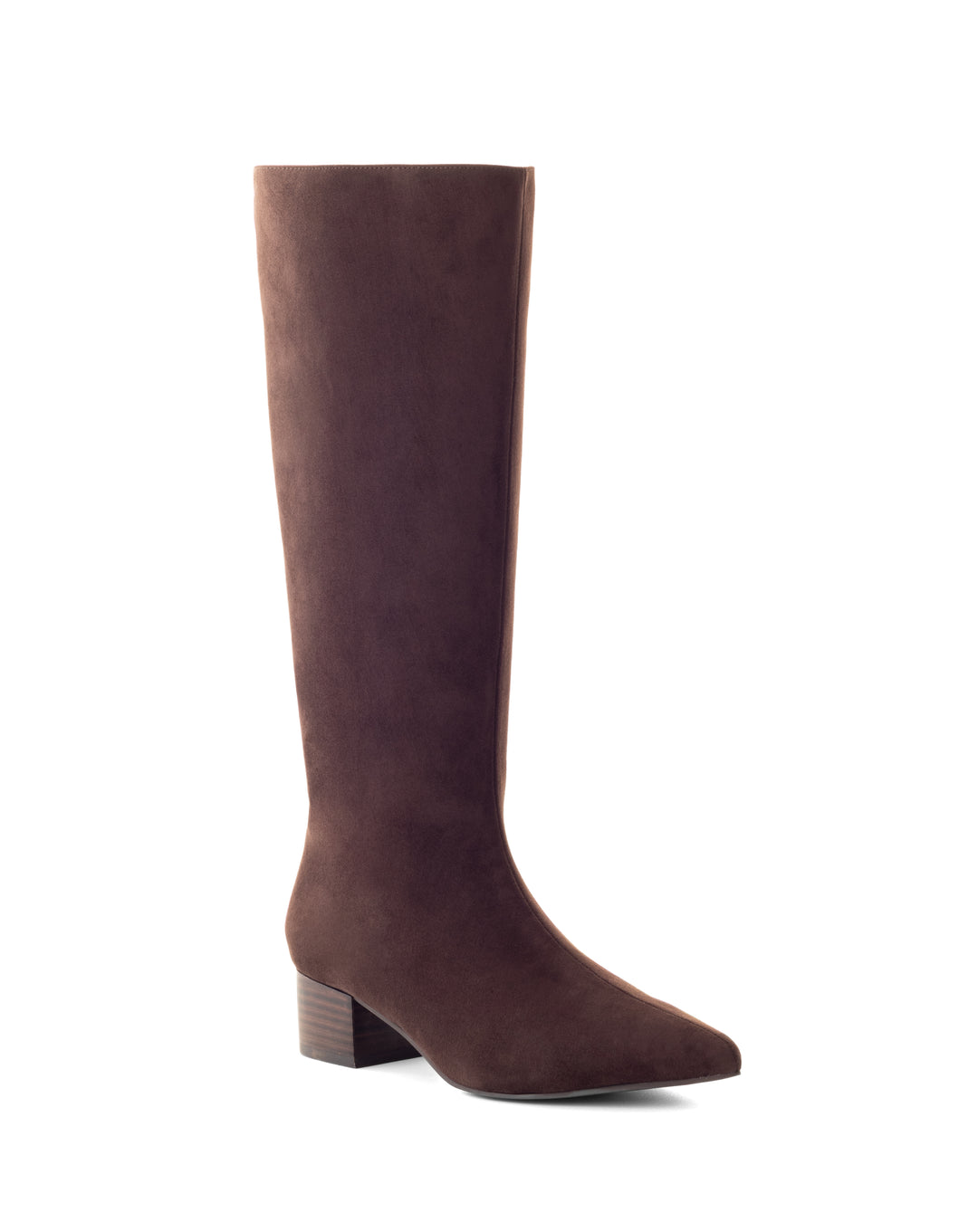 Steevie Tall Boot Chocolate Faux Suede
