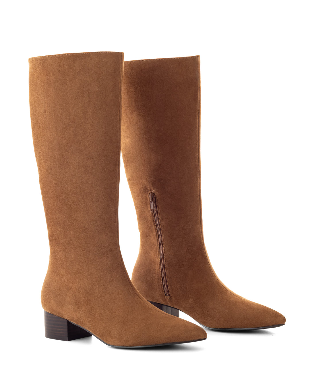Steevie Tall Boot Toffee Faux Suede