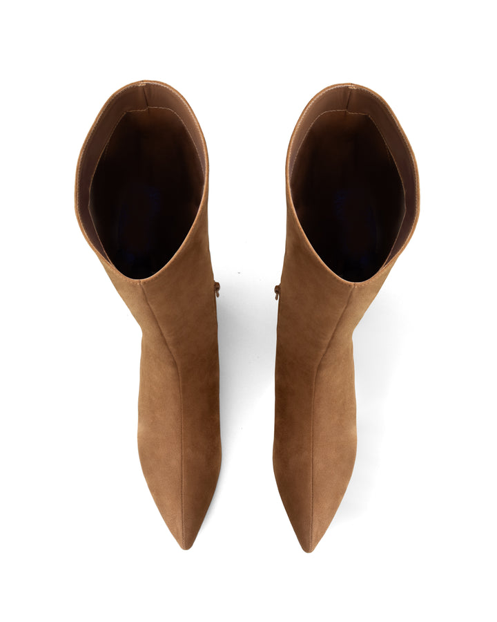 Steevie Tall Boot Toffee Faux Suede