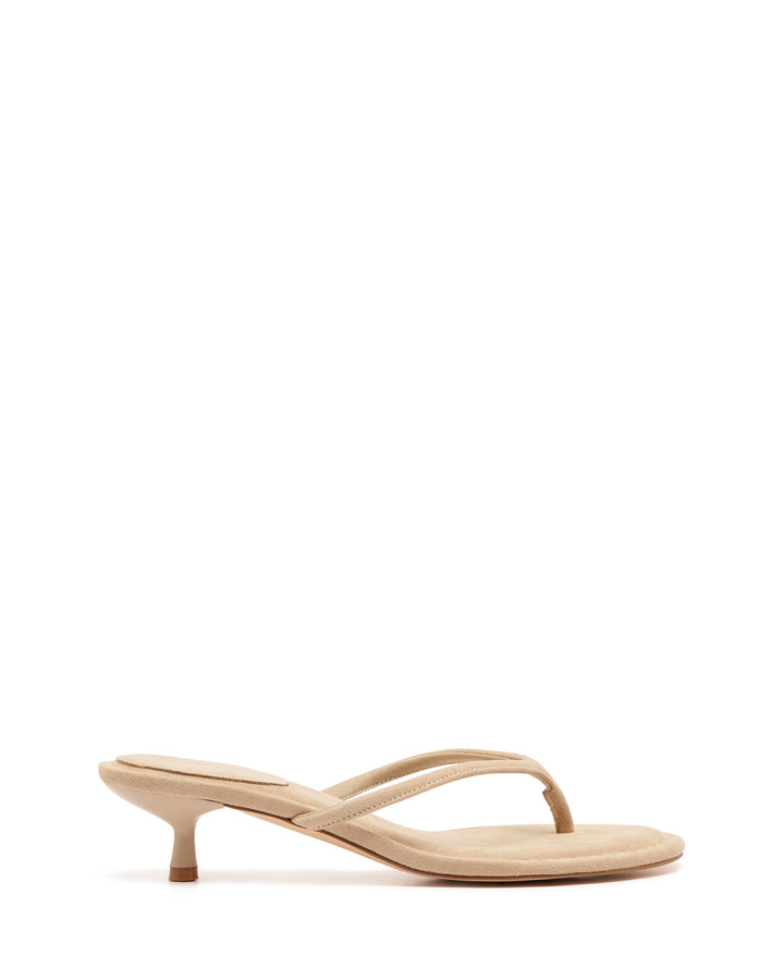 Suki Thong Heel Cashew Suede