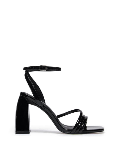 Therapy Shoes Suri Black Patent | Women's Heels | Sandals | Block