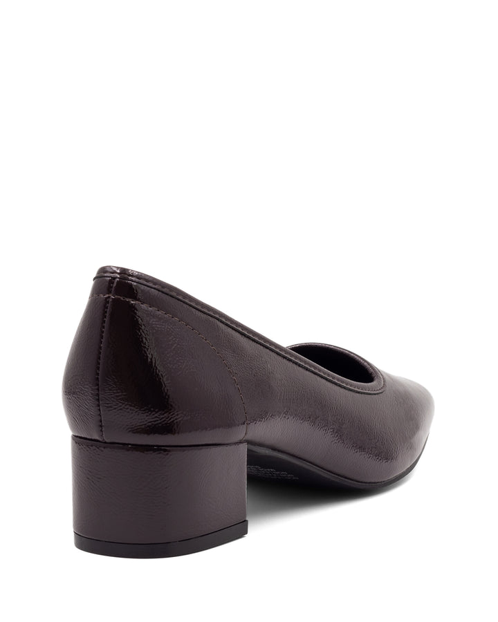 Sussex Ballet Heel Port Crinkled Patent