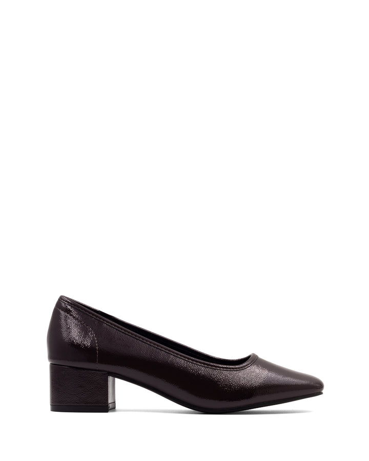 Sussex Ballet Heel Port Crinkled Patent
