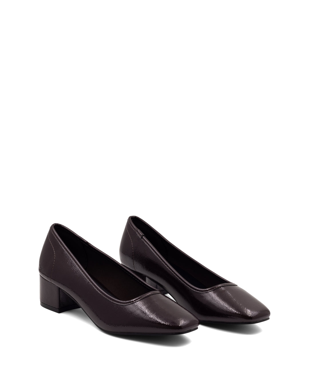 Sussex Ballet Heel Port Crinkled Patent
