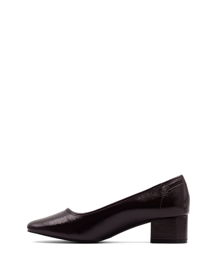 Sussex Ballet Heel Port Crinkled Patent