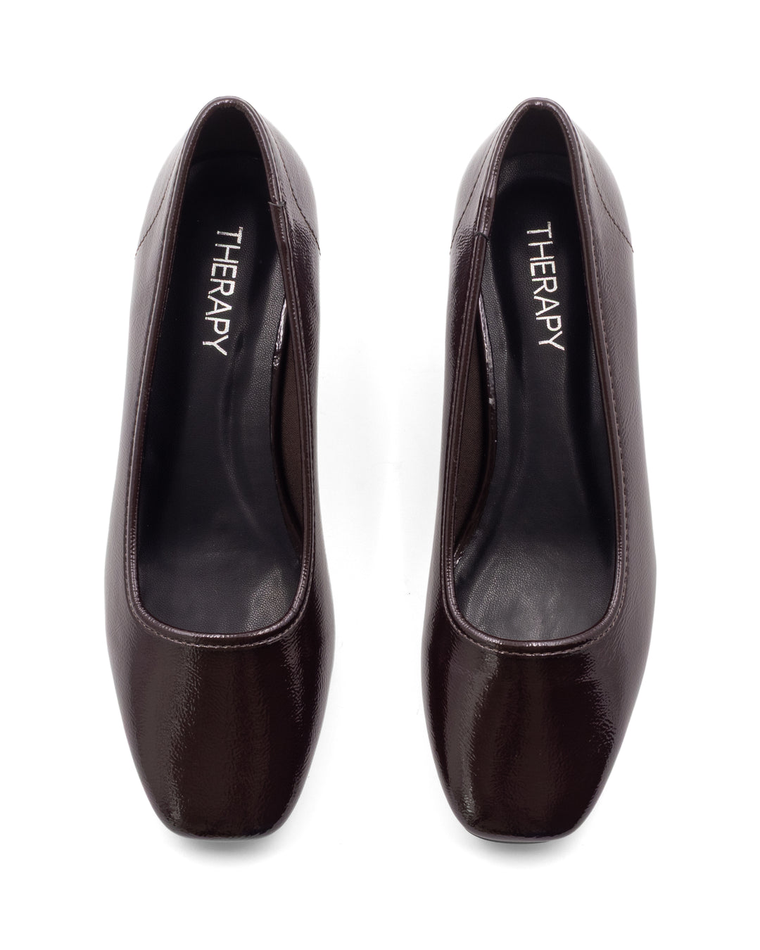 Sussex Ballet Heel Port Crinkled Patent