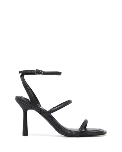 Therapy Shoes Teya Black Smooth | Women's Heels | Sandals | Stiletto