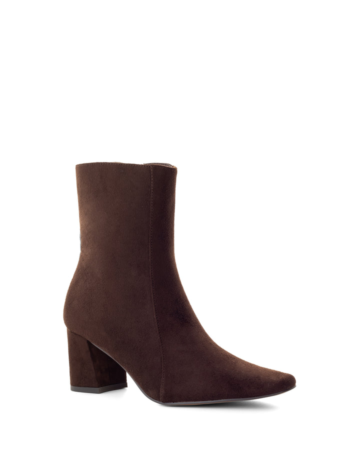 Sway Ankle Boot Chocolate Faux Suede