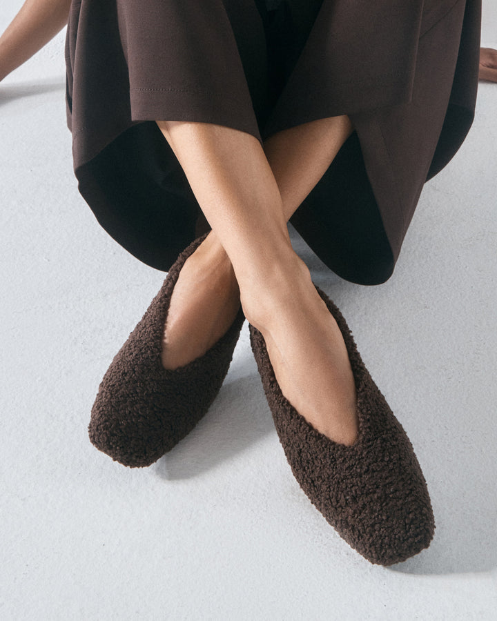 Tonic Ballet Flat Chocolate Teddy