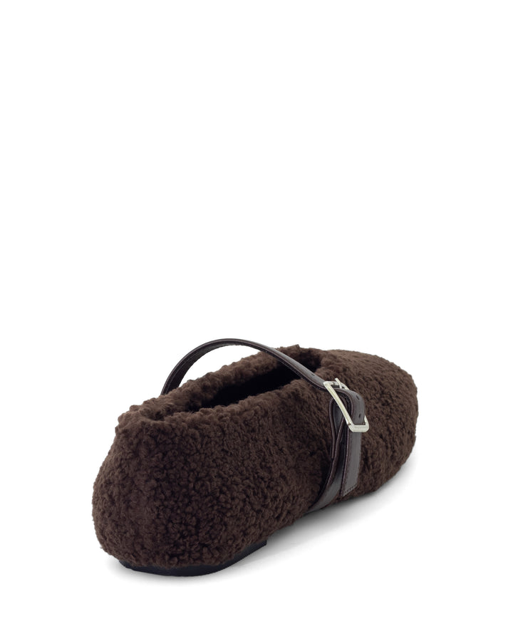 Tilt Ballet Flat Chocolate Teddy