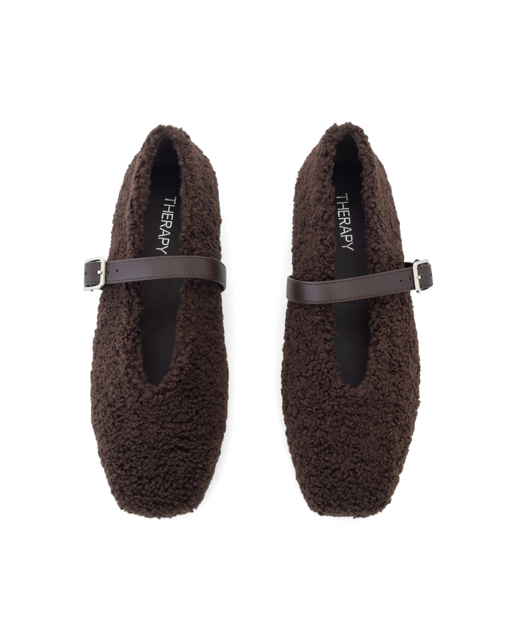 Tilt Ballet Flat Chocolate Teddy