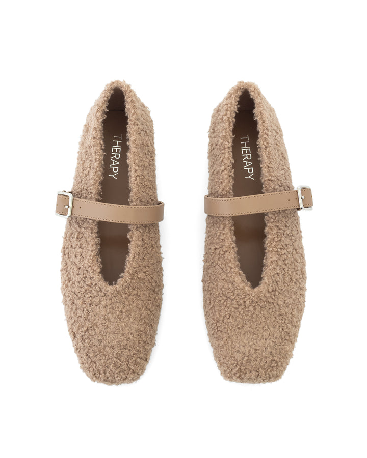 Tilt Ballet Flat Mocha Teddy