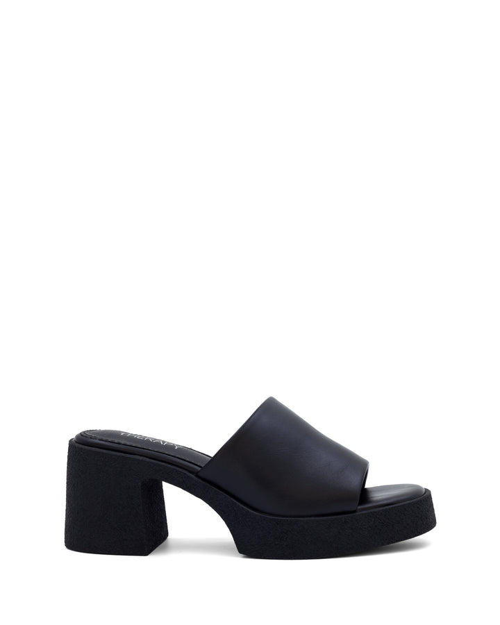 Twisted Platform Heel Black